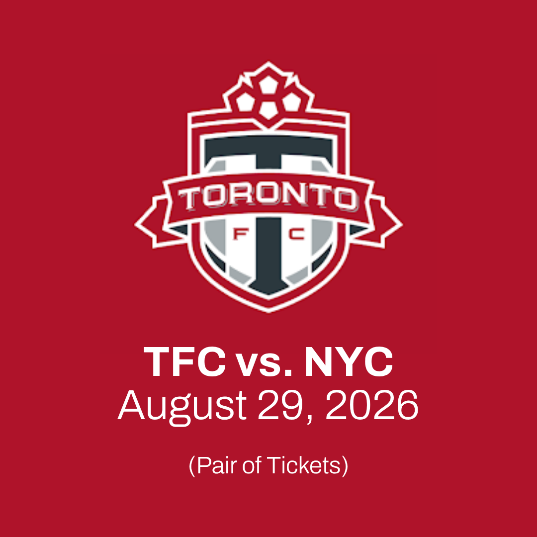 Summer, Saturday, Soccer! Enjoy Great Seats at the TFC Game- Saturday, August 29th at 7:30pm PLUS Exclusive Player-only Practice Gear (YORK FAMILY DONATION)