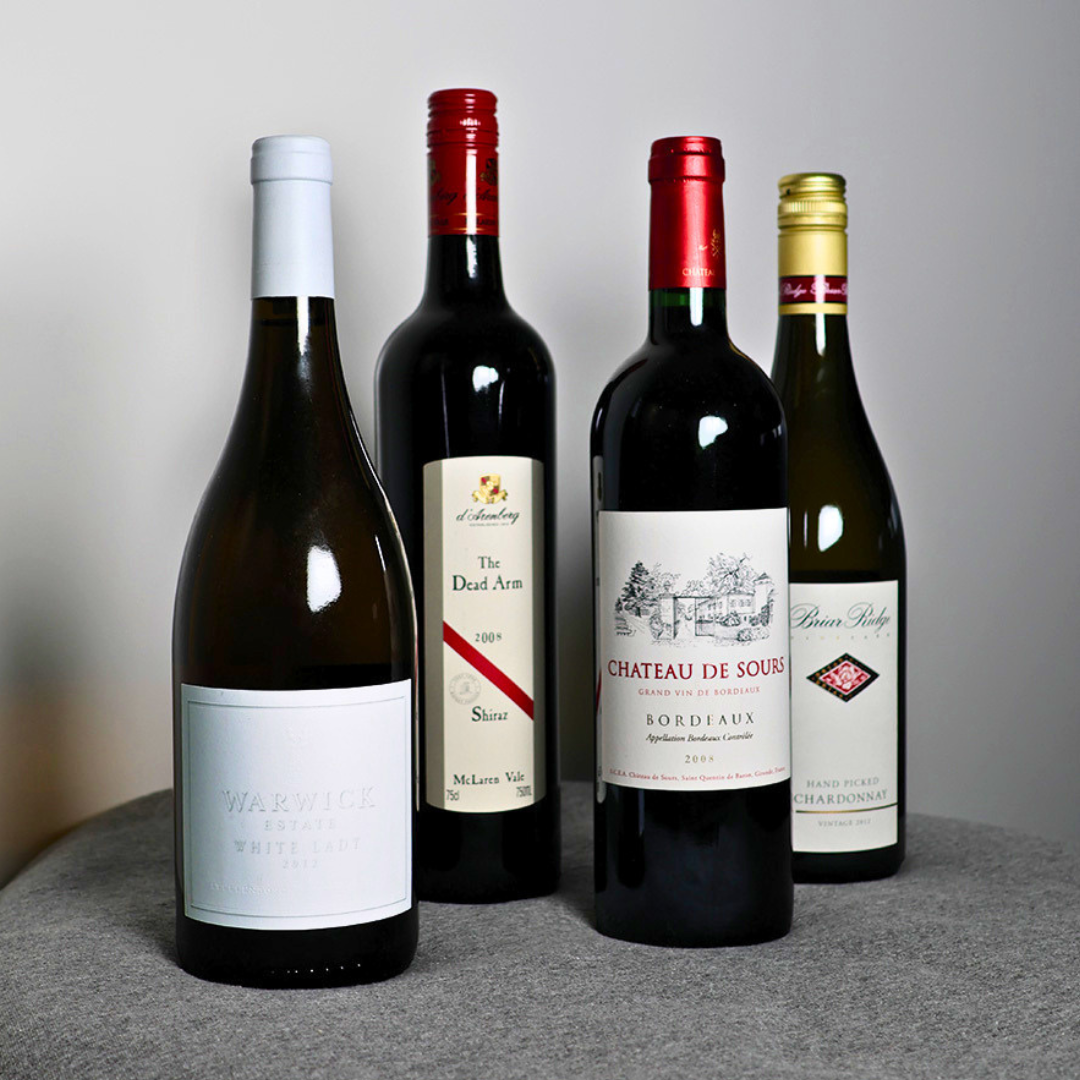 Cheers with Four Beautiful Bottles (YORK FAMILY DONATION)