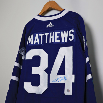 Signed Auston Matthews Jersey (YORK FAMILY DONATION)