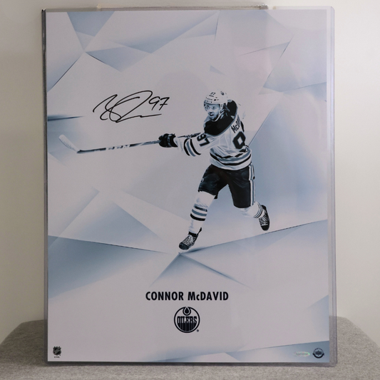 Calling Connor McDavid Fans: Signed Memorabilia Print (YORK FAMILY DONATION)