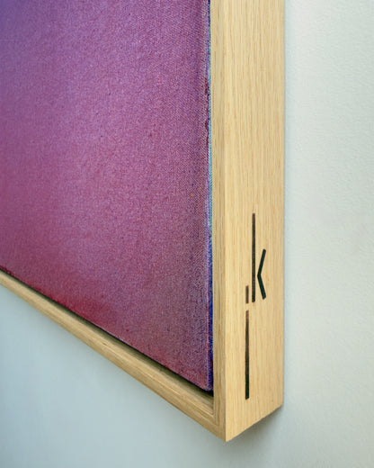 One of a kind Jan-Louis Kotze Studio "606–789 THz–VB3 Oil on canvas, 30 x 40 inches, framed in natural wood (YORK FAMILY DONATION)