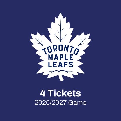 Go Leafs, Go! Four Tickets to 2026-2027 Toronto Maple Leafs Game (YORK FAMILY DONATION)