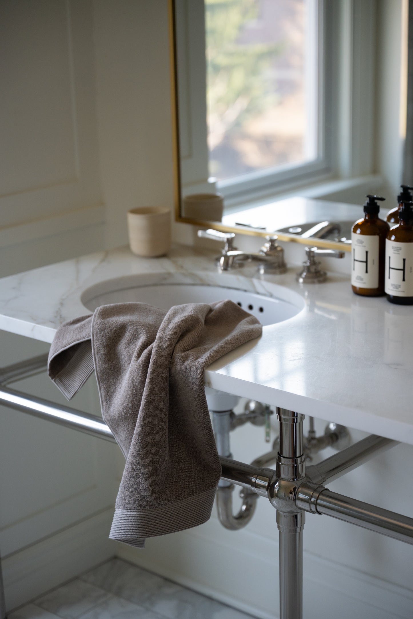 Bathroom Refresh with Tuck Bedding